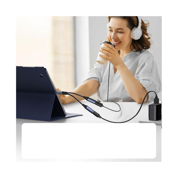 Jayroom Audio-Transfer Series 2-in-1 Audio Adapter Black