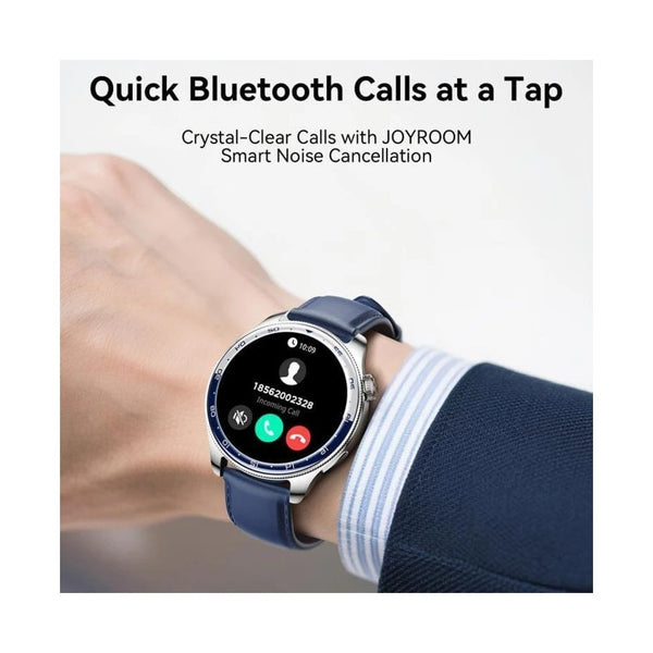 Joyroom Smart Watch, 1.43" AMOLED Display, Blue Leather Strap