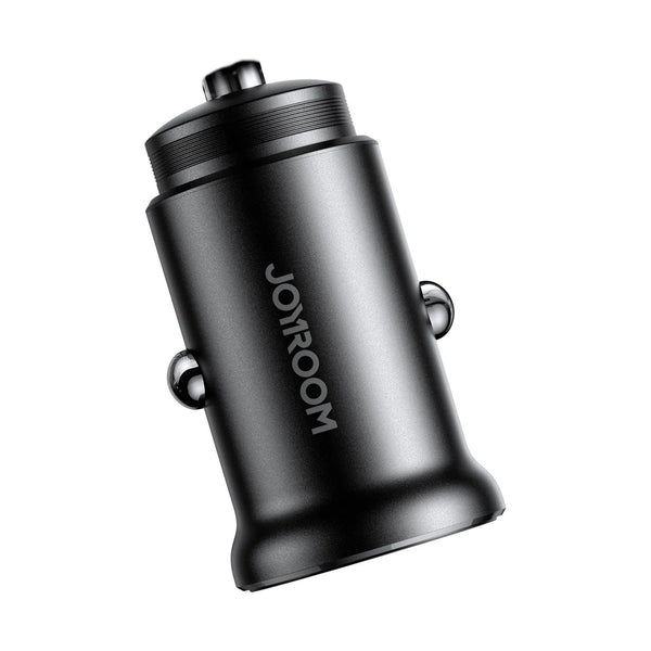 Joyroom - A+C 30W Car Charger, Gray - C-I Cable