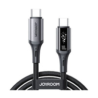 Joyroom - كابل بيانات StarTalk Series شحن سريع 100 واط (USB-C إلى USB-C) بطول 1.2 متر - أسود