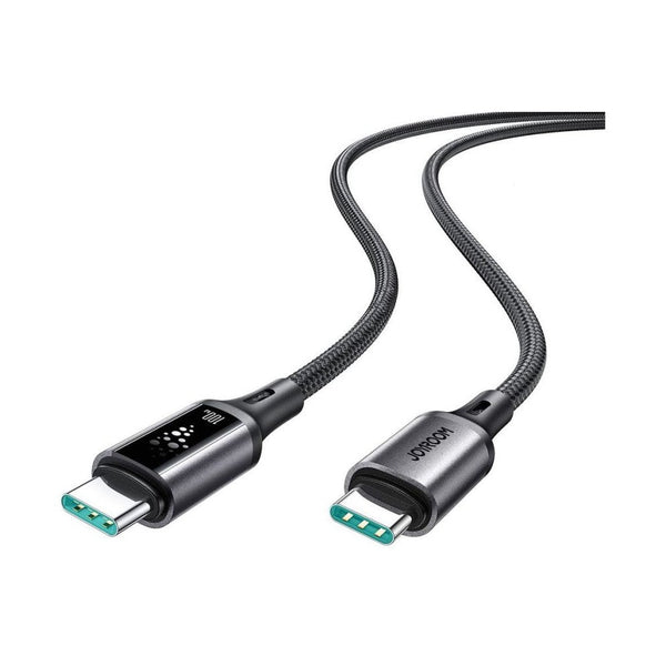 Joyroom - StarTalk Series 100W Fast Charging Data Cable (Type-C to Type-C) 1.2m-Black