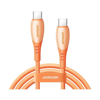 Joyroom Vibrant Series Fast Charging Data Cable Type-C to Type-C, 60W, 1.2m - Orange