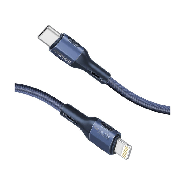 Promate Tough-Built 27W Power Delivery Usb-C To Lightning Cable