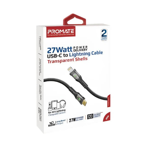 Promate Transline-Ci . Black, Usb-C Cable