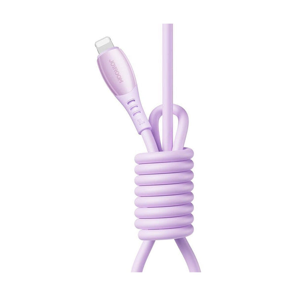 Joyroom S-A59 Vibrant Series 30W Fast Charging Data Cable (Type-C to Lightining) - Purple