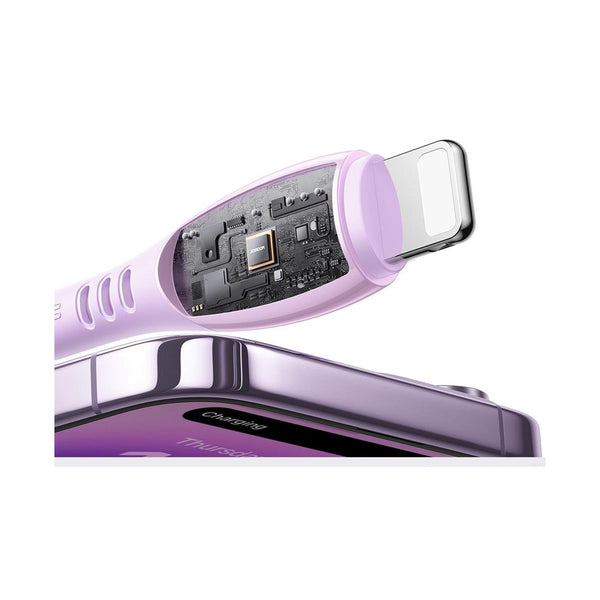 Joyroom S-A59 Vibrant Series 30W Fast Charging Data Cable (Type-C to Lightining) - Purple