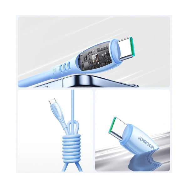 Joyroom S-A59 Vibrant Series 60W Fast Charging Data Cable (Type-C to Type-C) - Blue