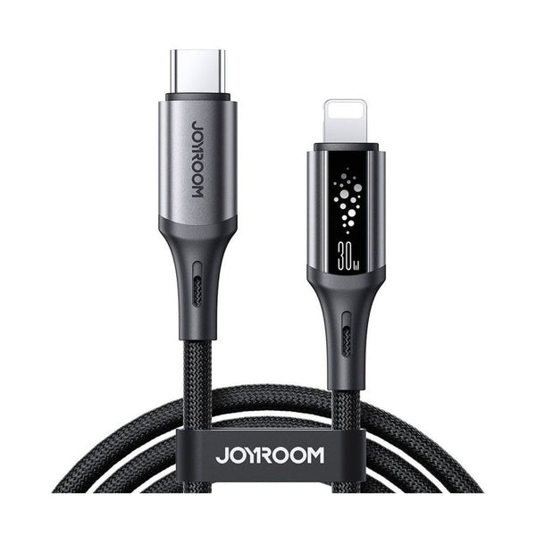 Joyroom S-A60 StarTalk Series 30W Fast Charging Data Cable (Type-C to Lightning) 1.2m-Black