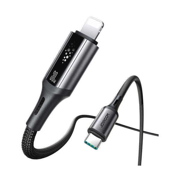 Joyroom S-A60 StarTalk Series 30W Fast Charging Data Cable (Type-C to Lightning) 1.2m-Black