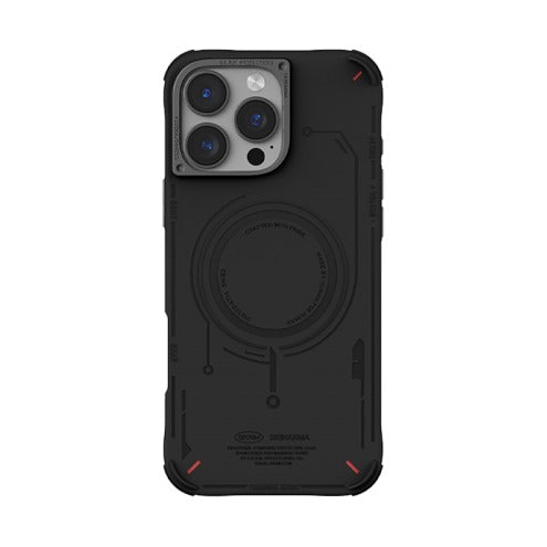 Skinarma - 2024IPP63-iPhone 16 Pro Compatible Case Magsafe Charging-MECHA-Black