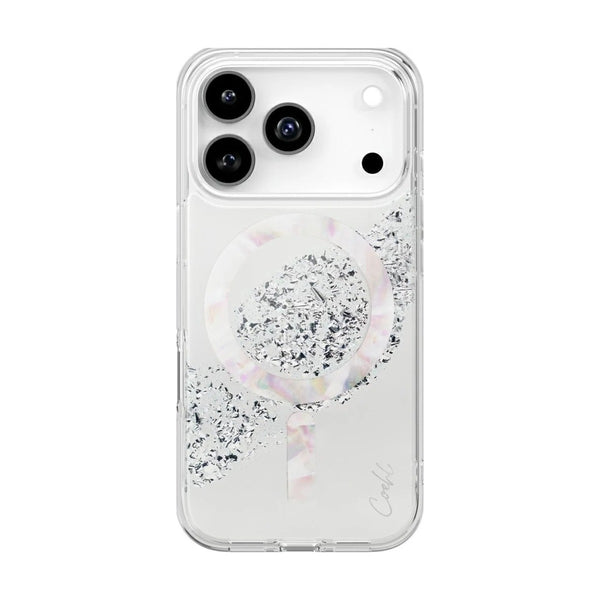 UNIQ COEHL IPHONE 17 PRO MAGNETIC CHARGING CRYSTELLE - SPARKLING SILVER (SPARKLING SILVER)