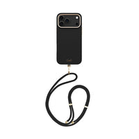 غطاء UNIQ Coehl Mirelle لهاتف iPhone 17 Pro Max، لون أبنوسي - متوافق مع MagSafe
