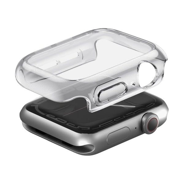 UNIQ GARDE HYBRID WATCH CASE WITH SCREEN PROTECTION 46MM - CLEAR
