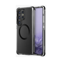 جراب UNIQ Combat لهاتف Galaxy S25 Ultra، لون كربون أسود - MagClick متين