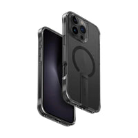 UNIQ HYBRID IPHONE 16 PRO (2024) 6.9 MAGCLICK CHARGING ELEVA WITH VERTICAL STAND - CARBON (BLACK)