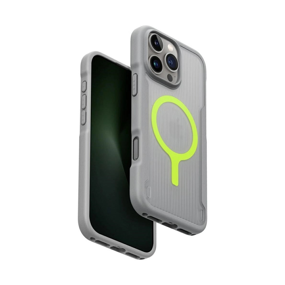 UNIQ HYBRID IPHONE 16 PRO MAX MAGCLICK CHARGING COMBAT ACTIVE - STONE GREY