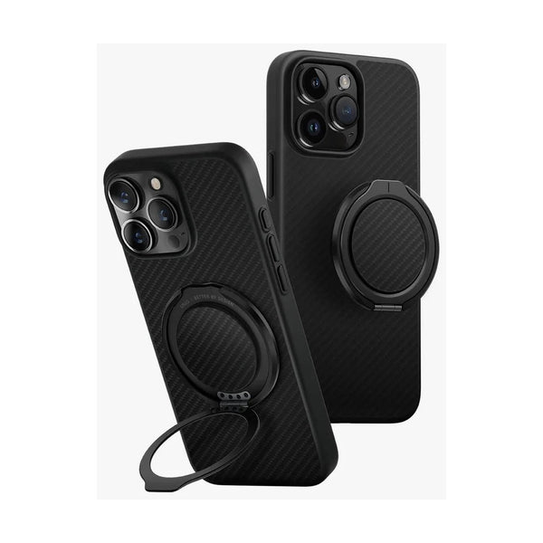 UNIQ HYBRID IPHONE 16 PRO MAX MAGCLICK CHARGING KEVA AIR WITH GRIPFIT PREMIUM - CARBON BLACK
