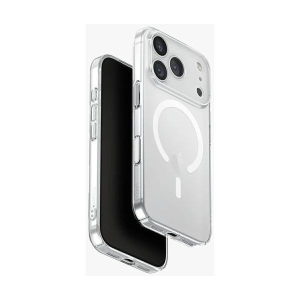 UNIQ HYBRID IPHONE 17 PRO MAGCLICK CHARGING AIRSUIT - GLOSSY CLEAR/WHITE