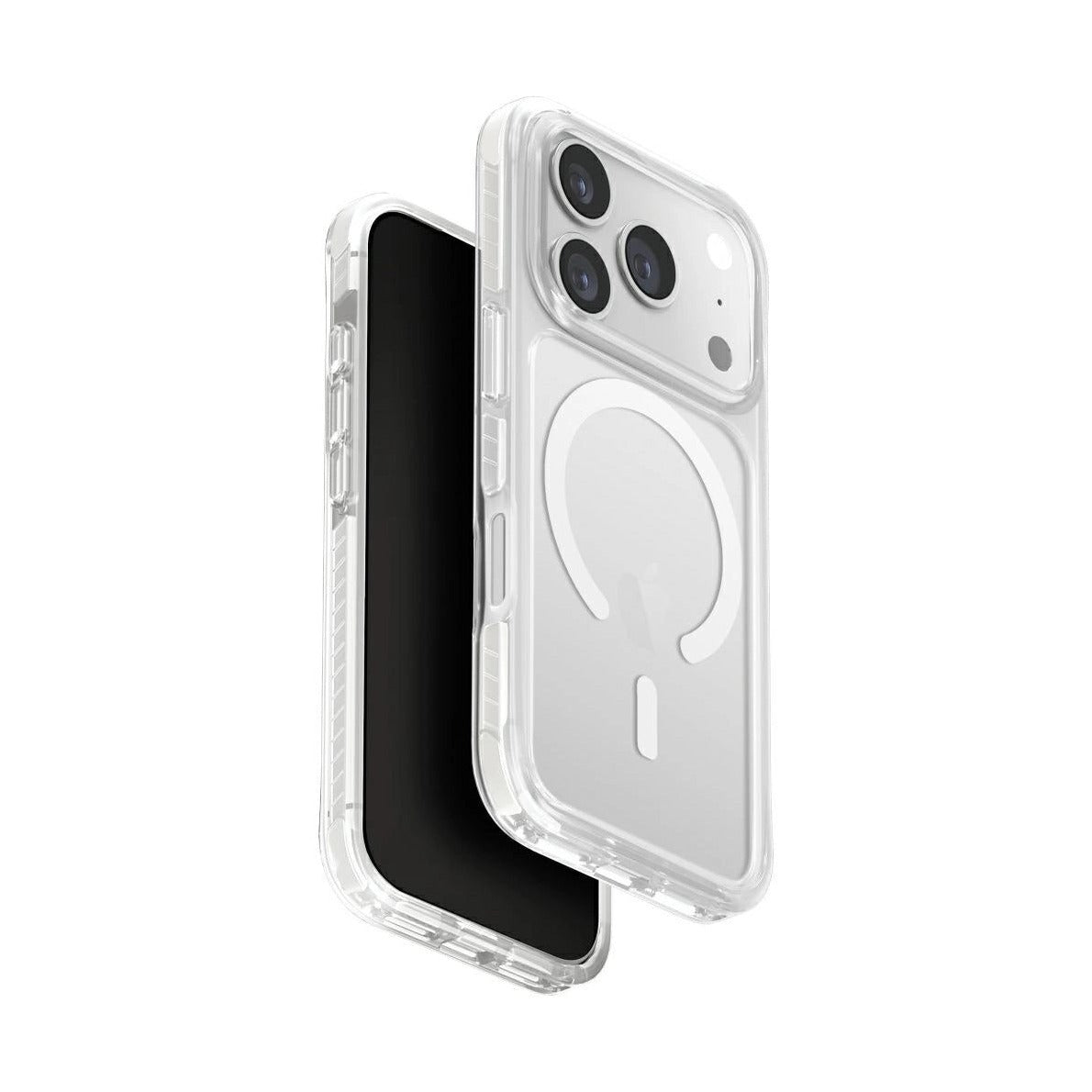 UNIQ HYBRID IPHONE 17 PRO MAGCLICK CHARGING COMBAT - أبيض شفاف