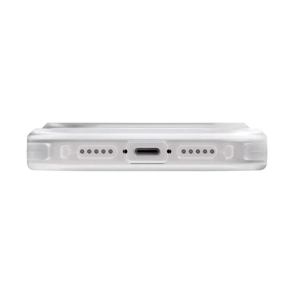 UNIQ HYBRID IPHONE 17 PRO MAGCLICK CHARGING COMBAT ACTIVE - FROST CLEAR / LUME-LIME