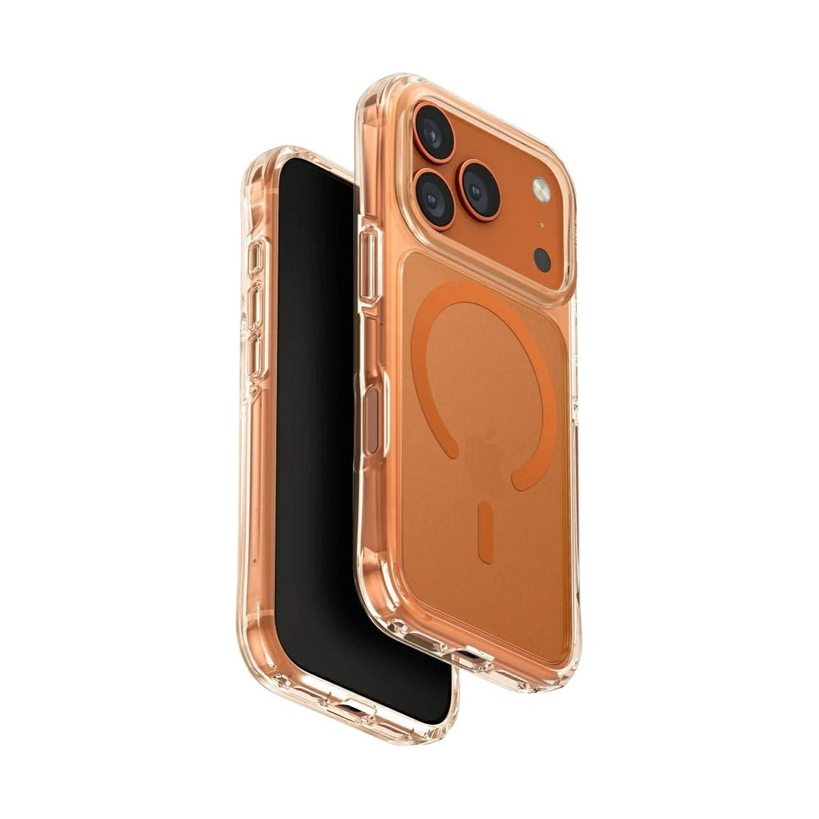جراب UNIQ LifePro Xtreme لهاتف iPhone 17 Pro بلون برتقالي Volt - مضاد للبصمات