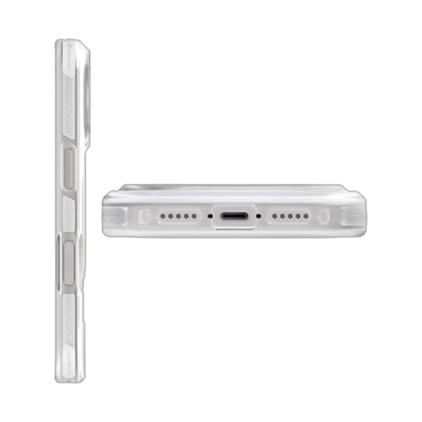 UNIQ HYBRID IPHONE 17 PRO MAX MAGCLICK CHARGING COMBAT ACTIVE - FROST CLEAR / LUME-LIME