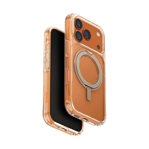 UNIQ HYBRID IPHONE 17 PRO SWIVIX WITH 360 ROTATING KICKSTAND - TAUPE GOLD
