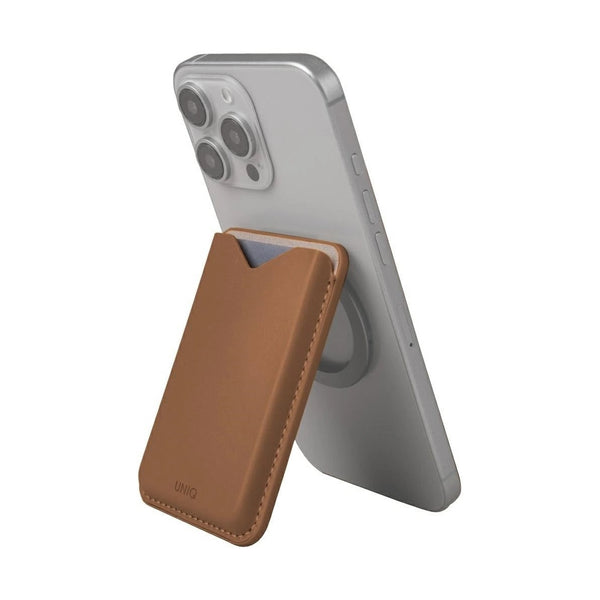 UNIQ LYDEN EVO MAGNETIC STAND CARD HOLDER - CARAMEL