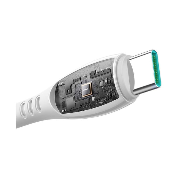Joyroom S-A59 Vibrant Series charging and data cable, Type-C to Type-C, 60W, 1.2m, White