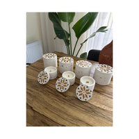 Zconcrete Small Terrazzo Concrete Candle With Lid - Handcrafted Decor
