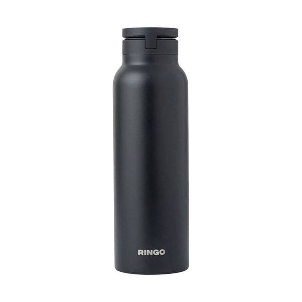 Ringo - Water Bottle - 32 Oz / 945 Ml- Screw Lid / Booster Ring - Black