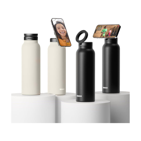 Ringo - Water Bottle - 32 Oz - Screw Lid /Booster Ring - Ivory