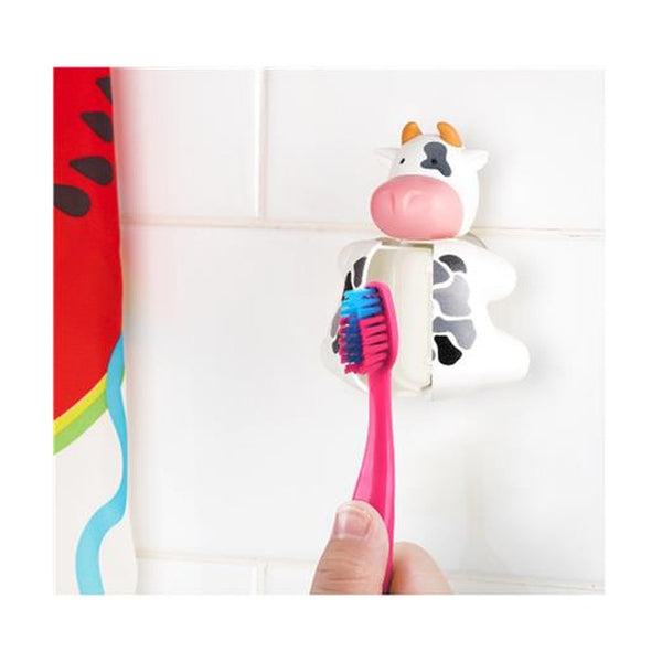 Flipper - Toothbrush Cover & Toothbrush Flp Fun Animal Combo Pack / Cow