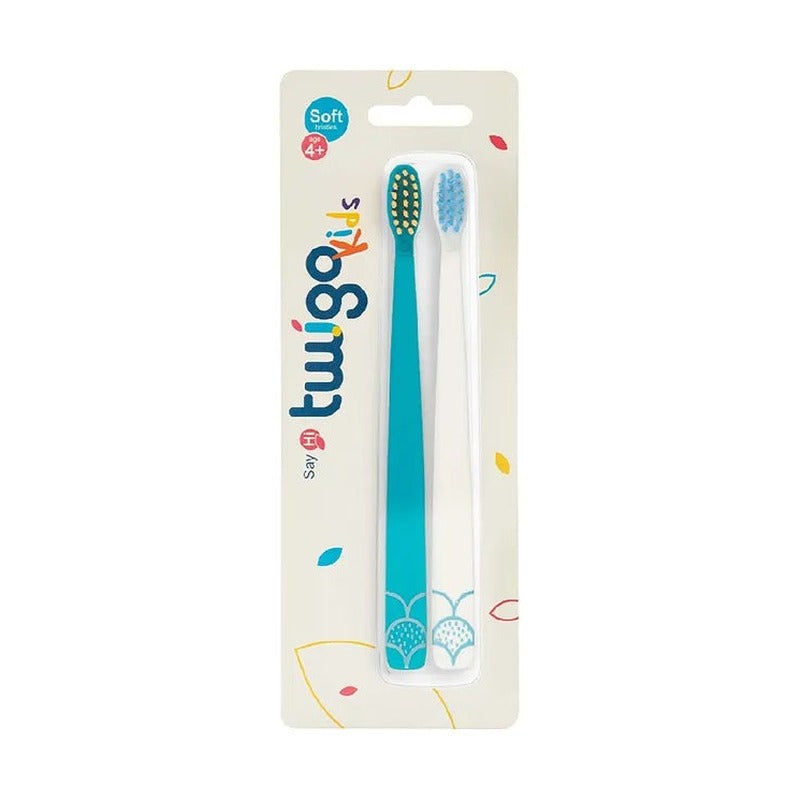 Flipper - Toothbrush Flp Twigo Kids / Blue & White - 2Pcs