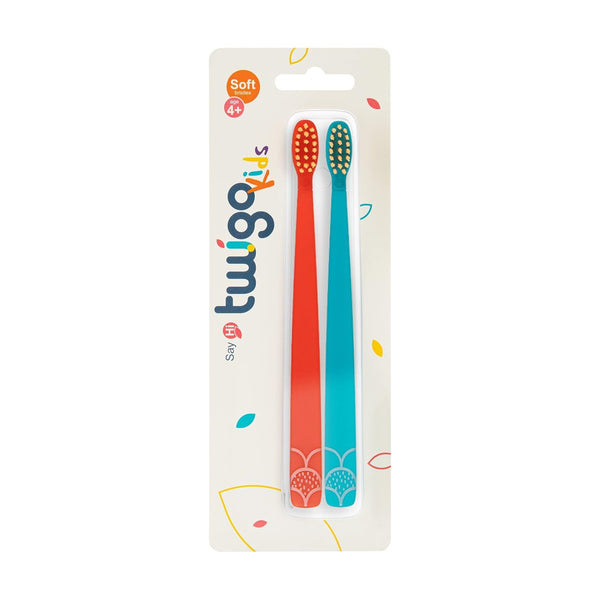 Flipper - Toothbrush Flp Twigo Kids / Orange & Blue - 2Pcs