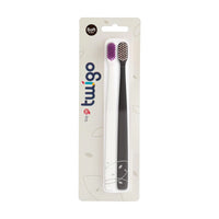 Flipper - Toothbrush Flp Twigo Adults / Charcoal Brown & Pepper White