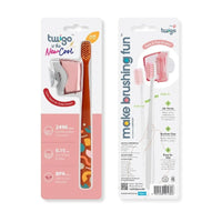 Flipper - Toothbrush Cover & Toothbrush Flp Twigo Adult Basic Combo Pack / Flora Pink