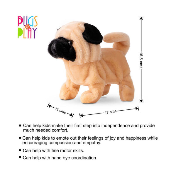 Pugs At Play Walking Pug 6.5In