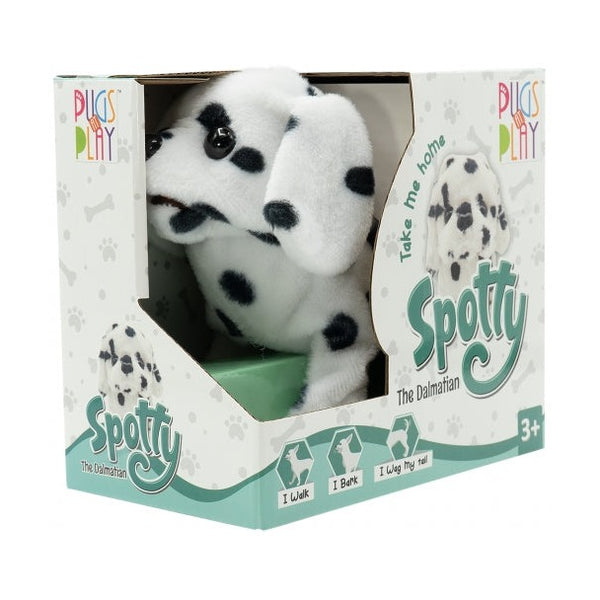 Pugs At Play Walking Spotty 6.5In