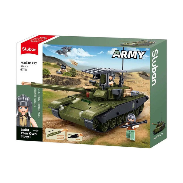 Sluban Army T-90A Main Battle Tank 318 Pieces - Military Brick Set