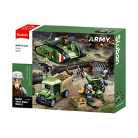 Sluban - Army Wwi - Mark Vs Tank Offensive Action 516Pcs