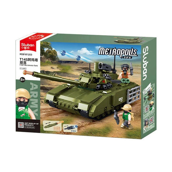 Sluban Army T-14 Armata Tank 319 Pieces - Military Brick Set