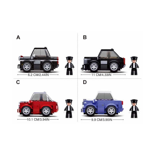 Sluban Mcar Hell of Flush Regal Car 4 Types - Mini Brick Pack