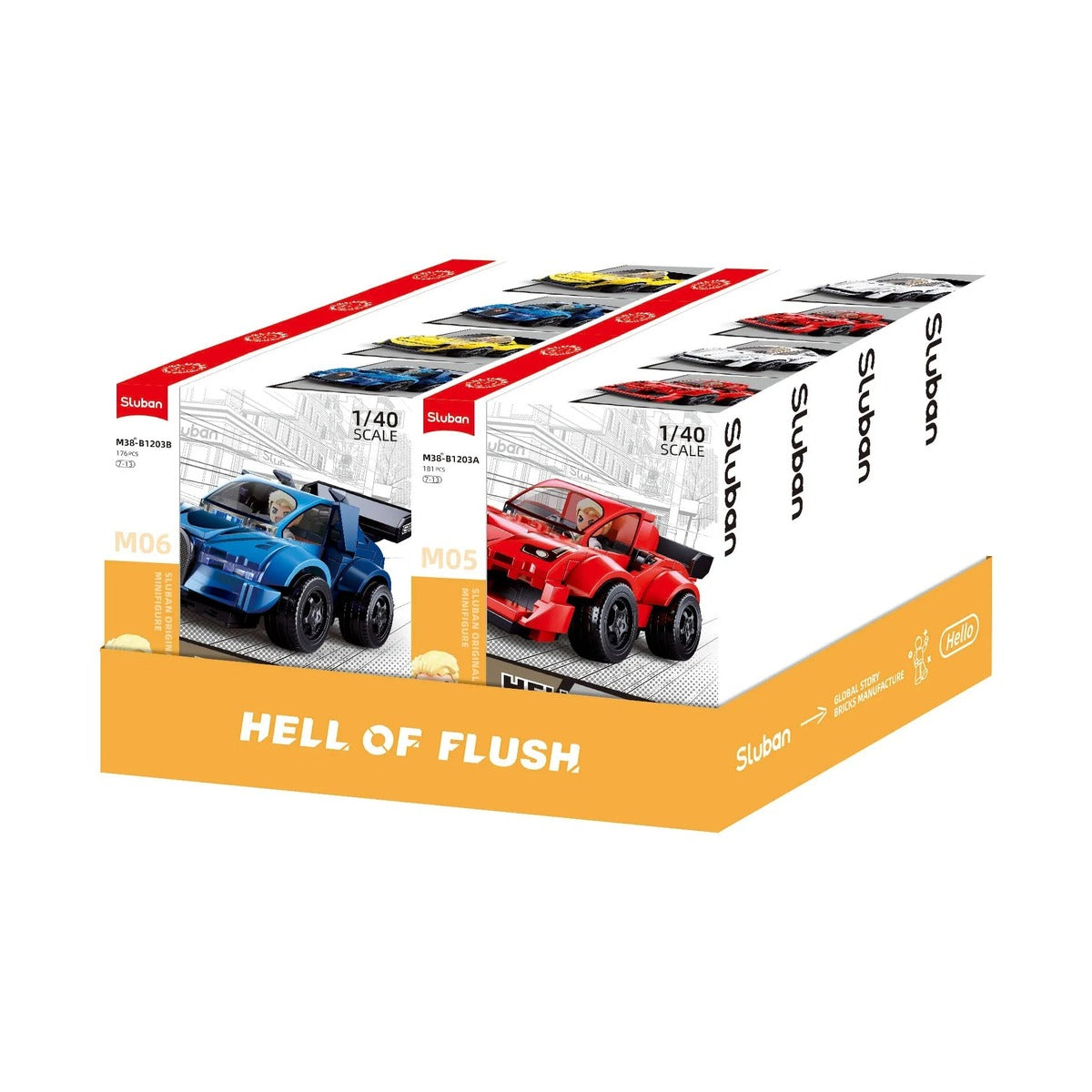 Sluban - Mcar- Hell Of Flush- Supercar - 4 Types