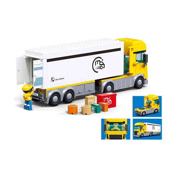 Sluban Metropolis Delivery Truck 269 Pieces - City Brick Building Set