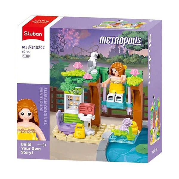 Sluban Metropolis Girl Minifigures 4 Types 8 Boxes - Display Pack