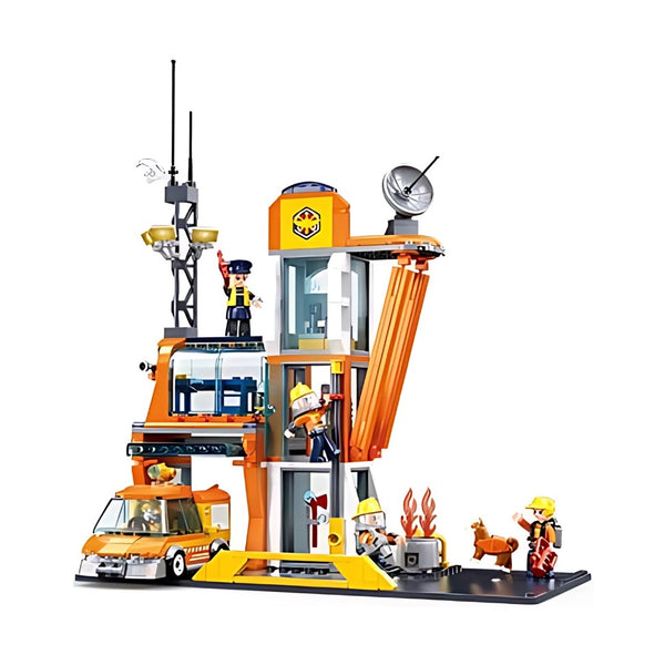 Sluban Metropolis Rescue Headquarters 407 Pieces - City Brick Set
