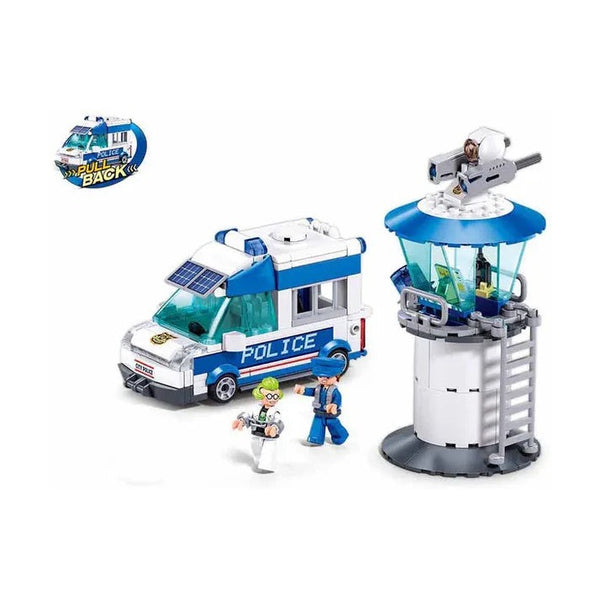 Sluban Metropolis Escort Criminal Yuri - Pull Back City Brick Set