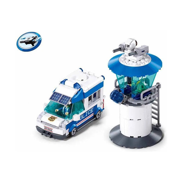 Sluban Metropolis Escort Criminal Yuri - Pull Back City Brick Set