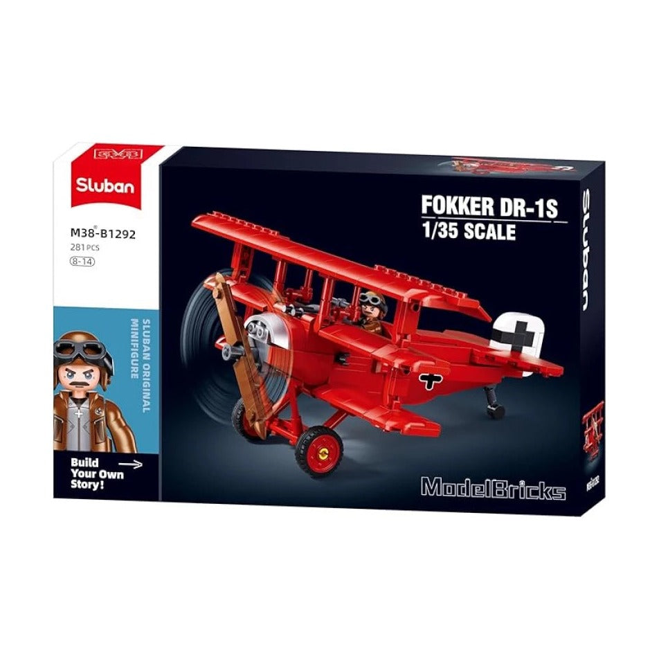 سلوبان - مكعبات بناء - فوكر Dr-1S بمقياس 1/35 و 281 قطعة